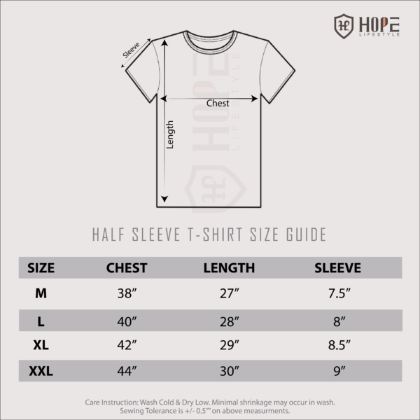 T Shirt Size Chart