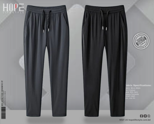 Solid Trouser Black Anther