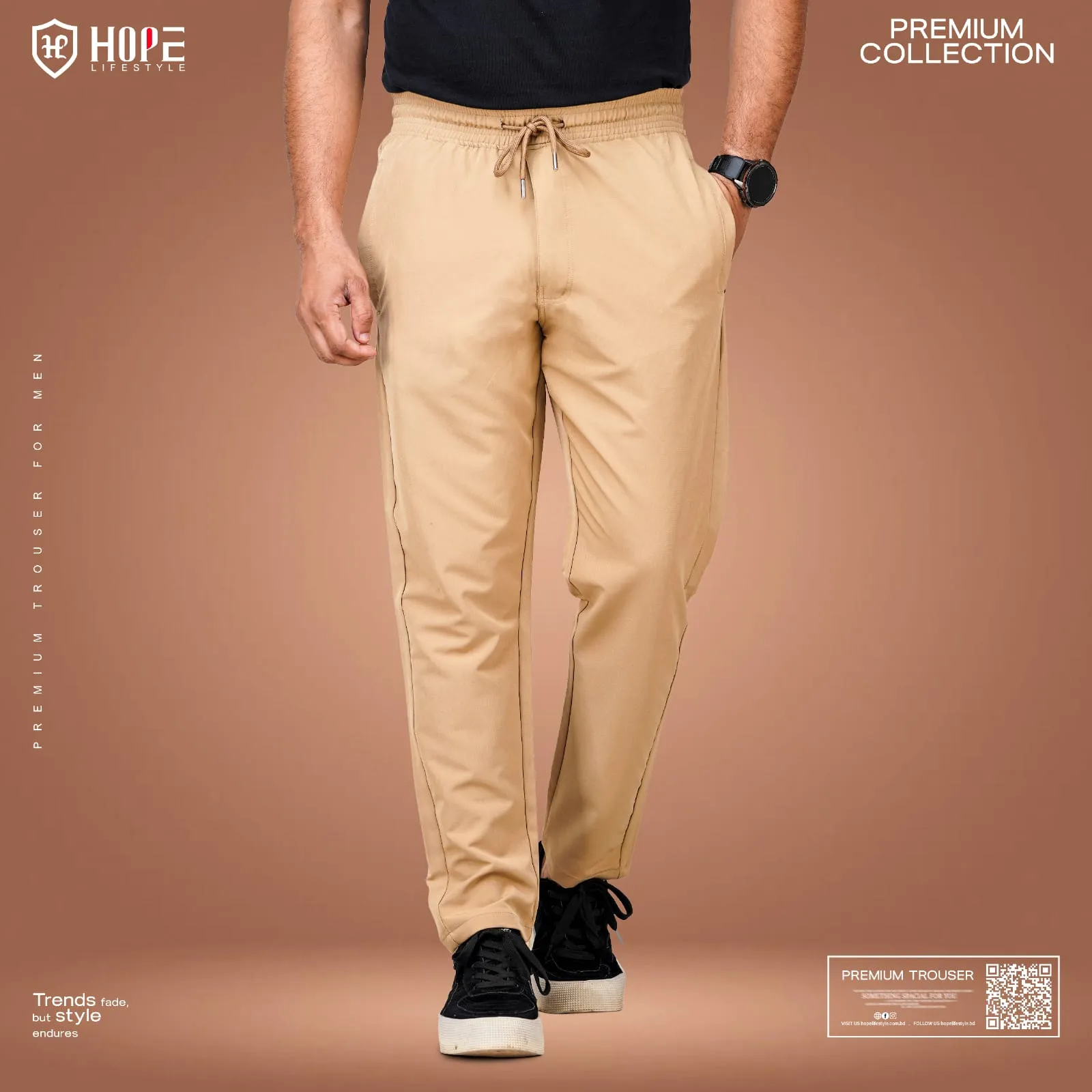 HP-635 Hope Lifestyle Premium Trouser Combo- Black & Brown - Image 3