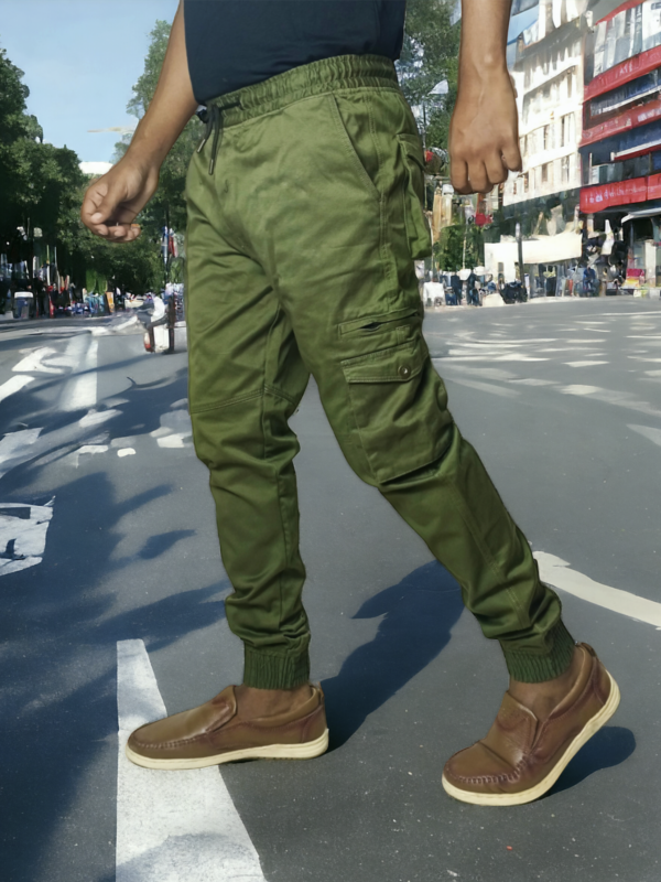 HP-488 Twill Cargo Pants- Olive - Image 2