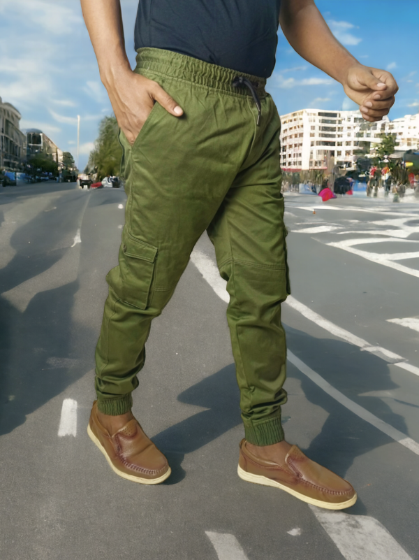 HP-488 Twill Cargo Pants- Olive - Image 3