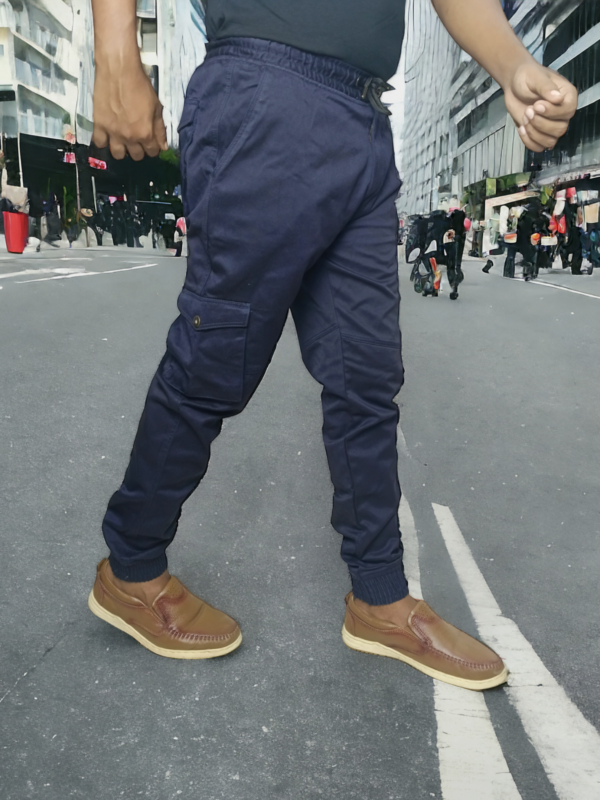 HP-488 Twill Cargo Pants- Navy Blue - Image 2