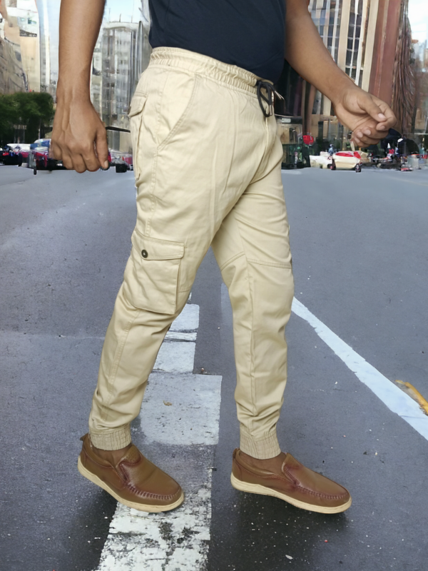 HP-488 Twill Cargo Pants- Off White - Image 2