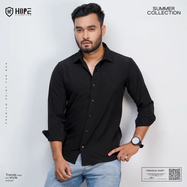 HP-816 Premium Shirt- Black - Image 2