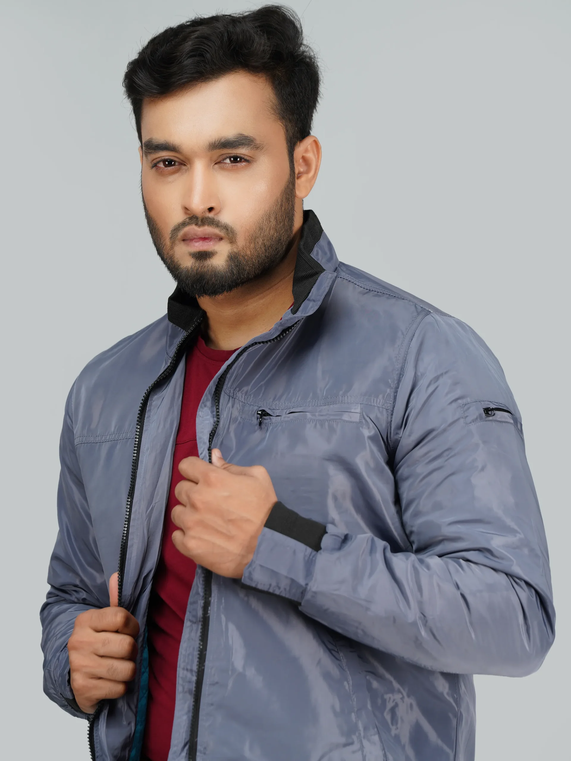 HP-630 Men's Premium Jacket- Ash - Image 2