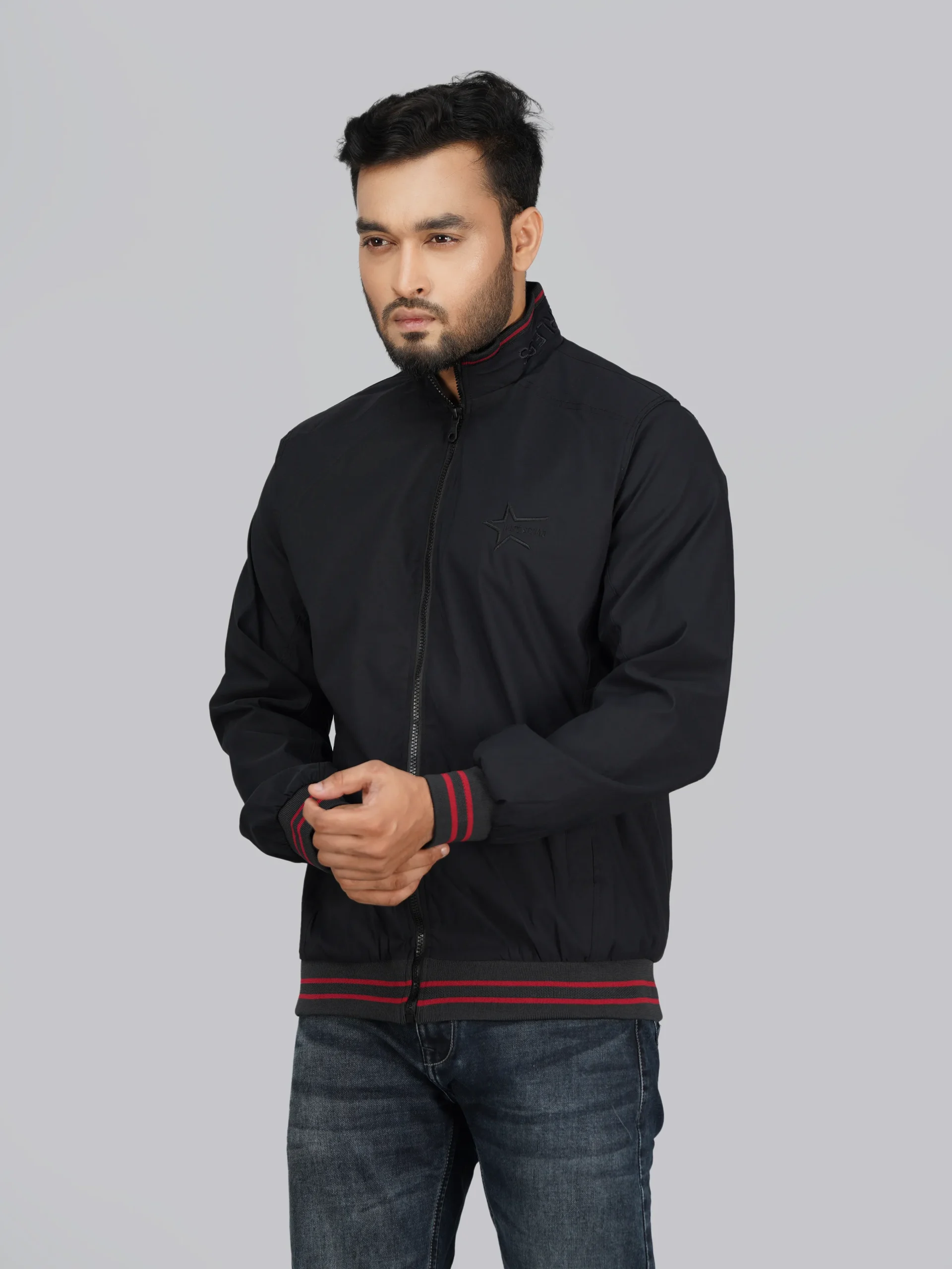 HP-612 Men's Premium jacket- Black - Image 3