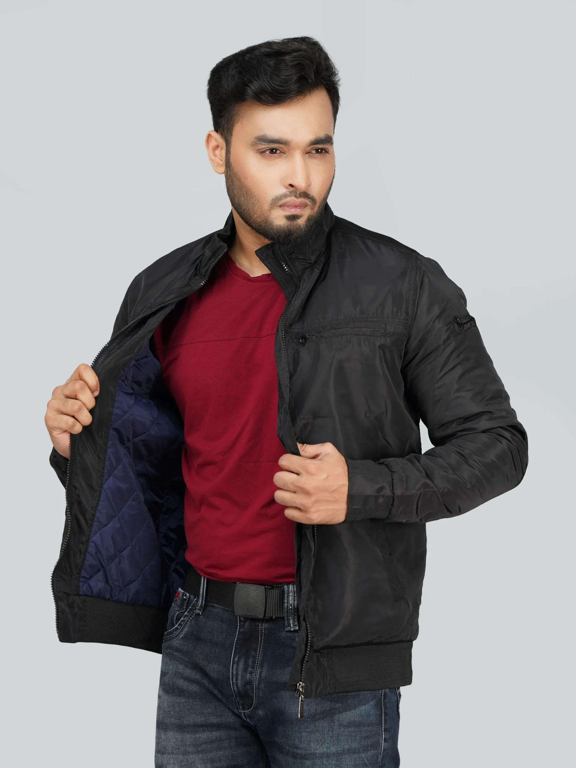 HP-630 Men's Premium Jacket- Black - Image 4