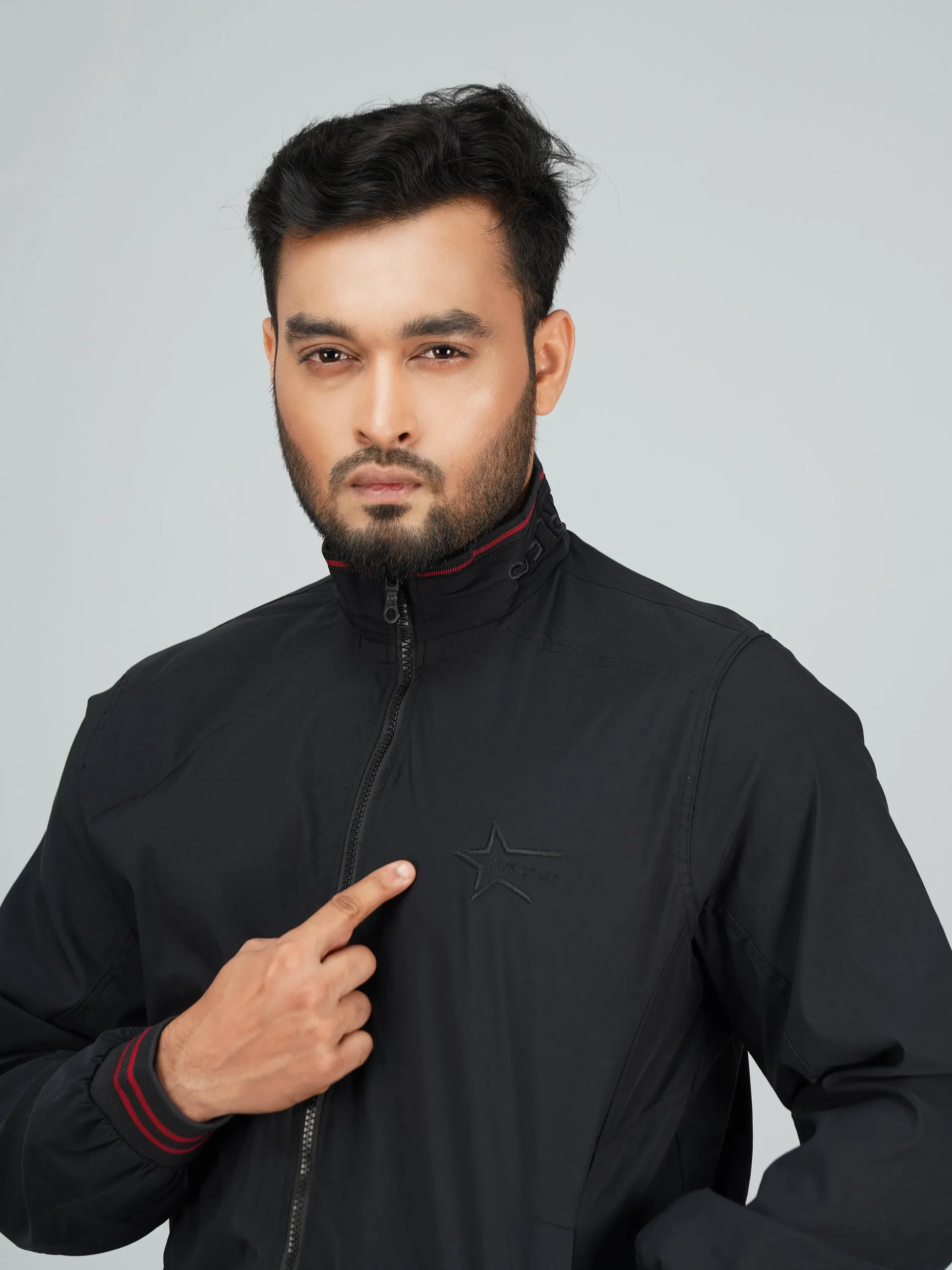 HP-612 Men's Premium jacket- Black - Image 5