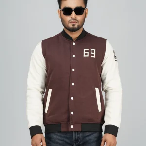 HP-629 Men's Premium University Jacket- Coffee