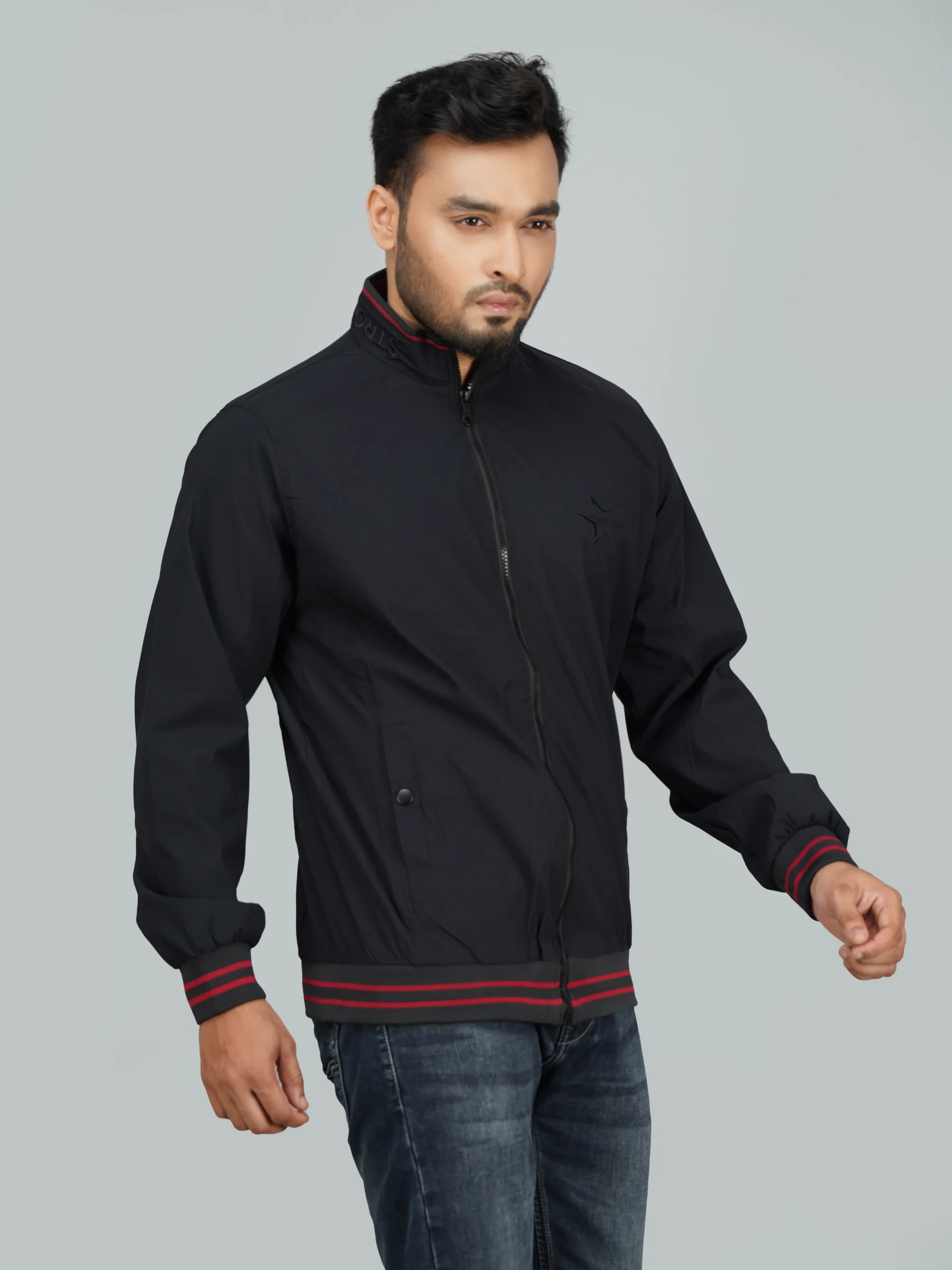 HP-612 Men's Premium jacket- Black - Image 2
