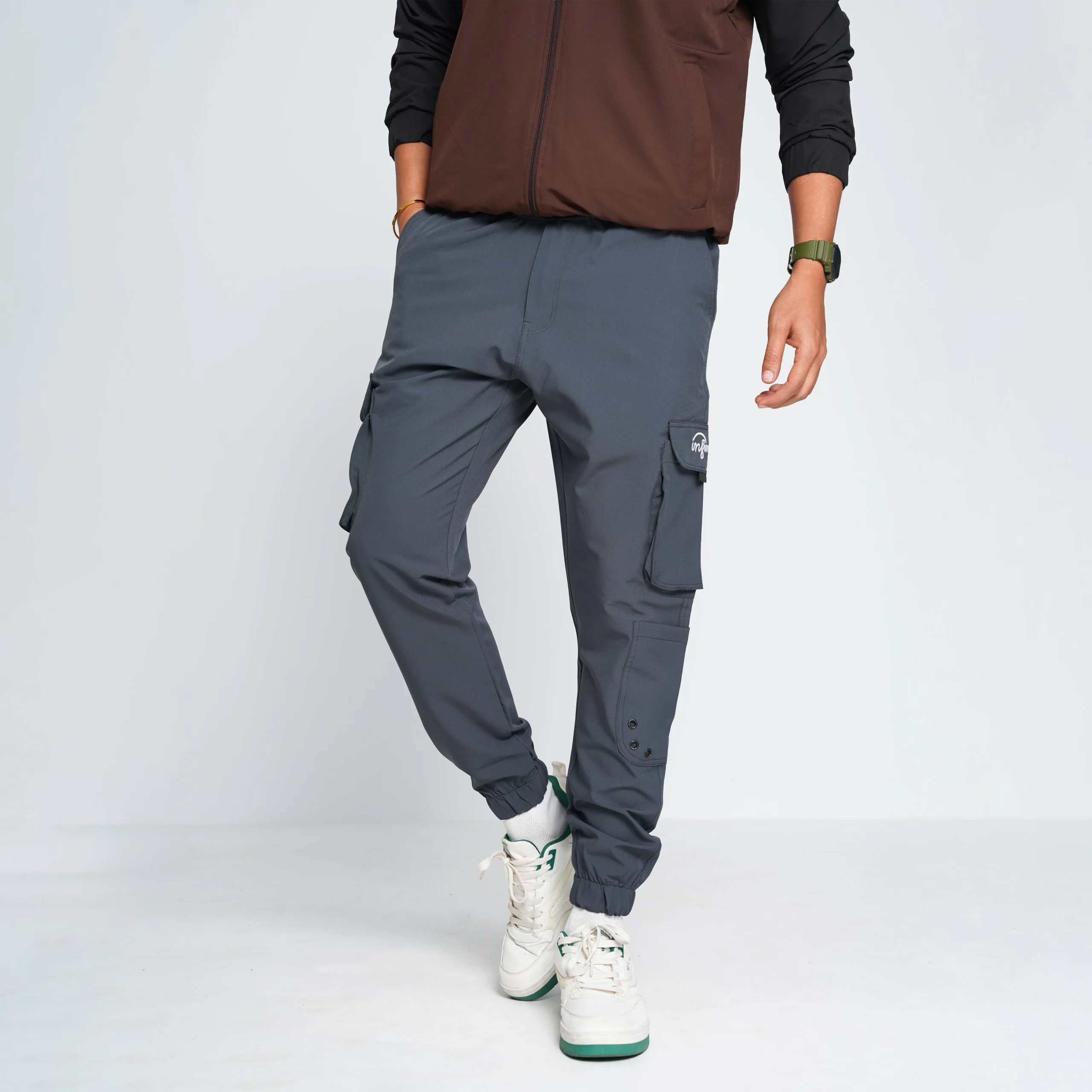 HP-861 Premium Imported Cargo Joggers- Anther - Image 2