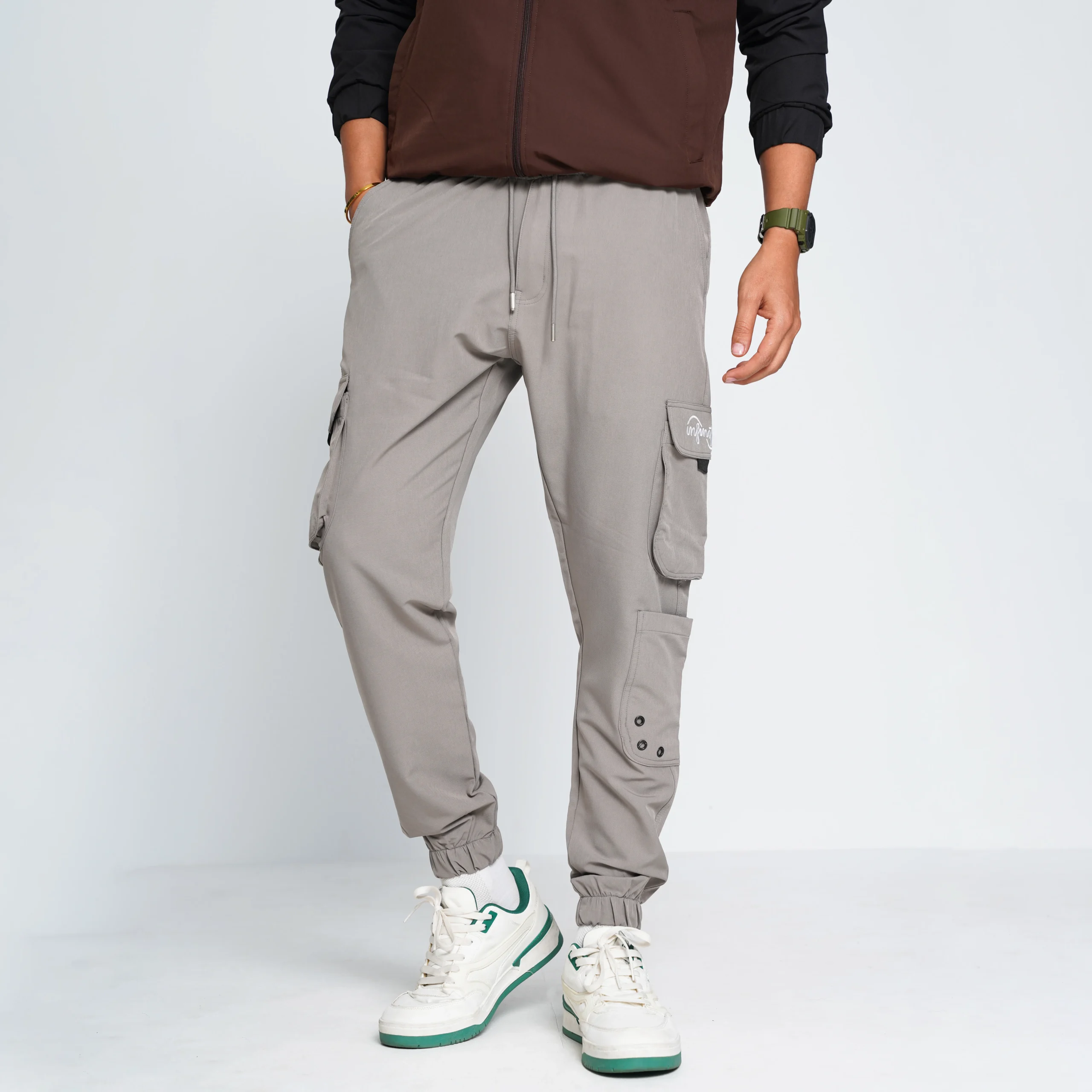 HP-861 Premium Imported Cargo Joggers- Beige - Image 3