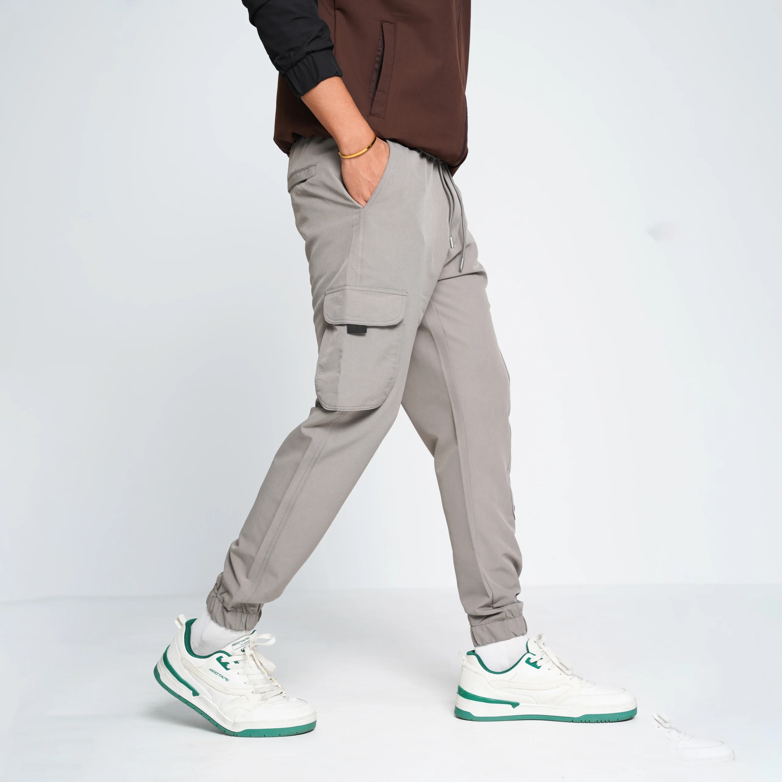 HP-861 Premium Imported Cargo Joggers- Beige - Image 2