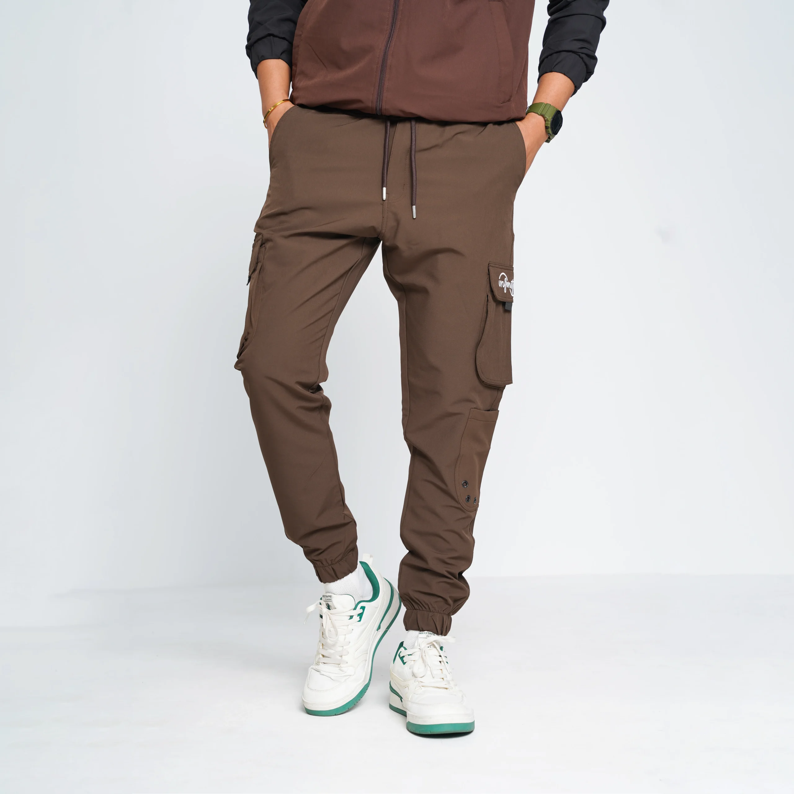 HP-861 Premium Imported Cargo Joggers- Coffee - Image 3