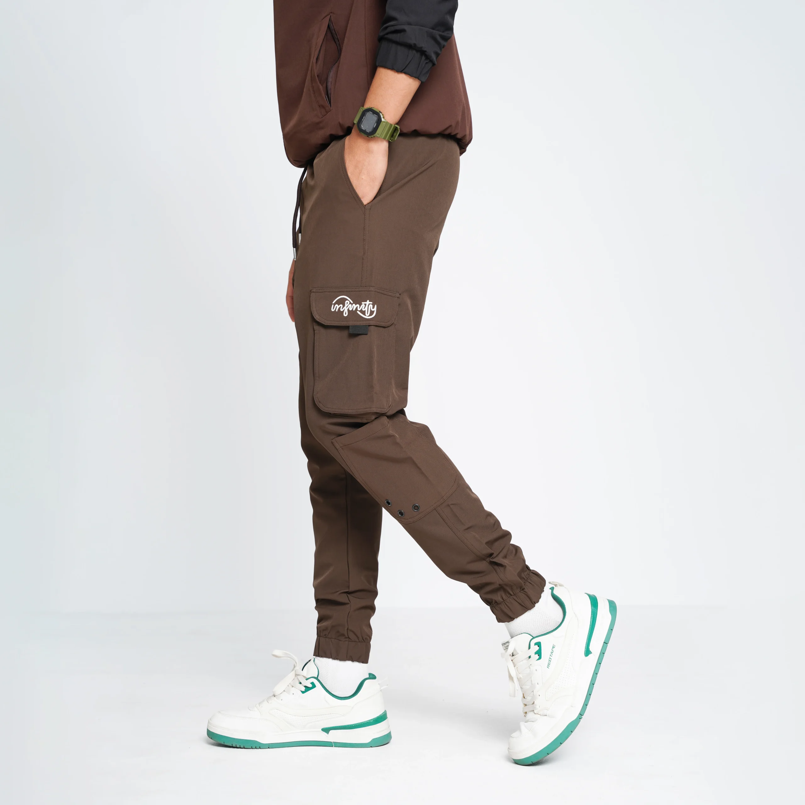 HP-861 Premium Imported Cargo Joggers- Coffee