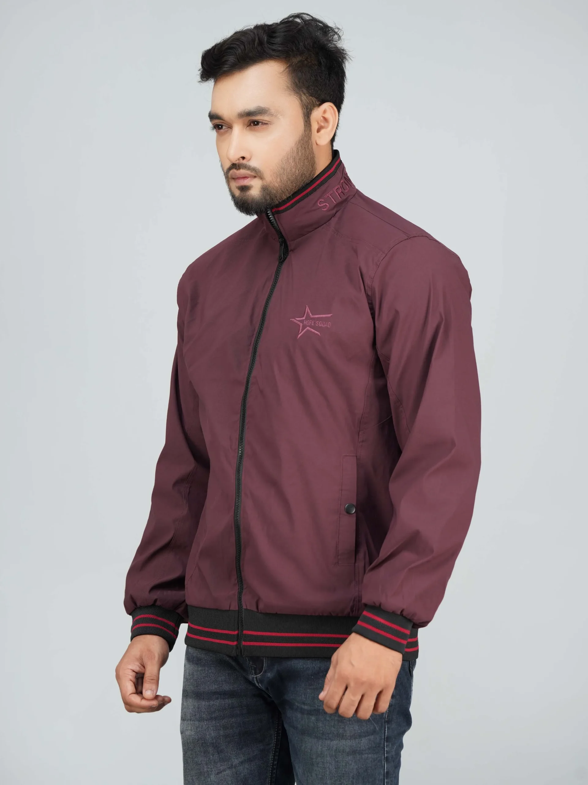 HP-612 Men's Premium jacket- Maroon - Image 4