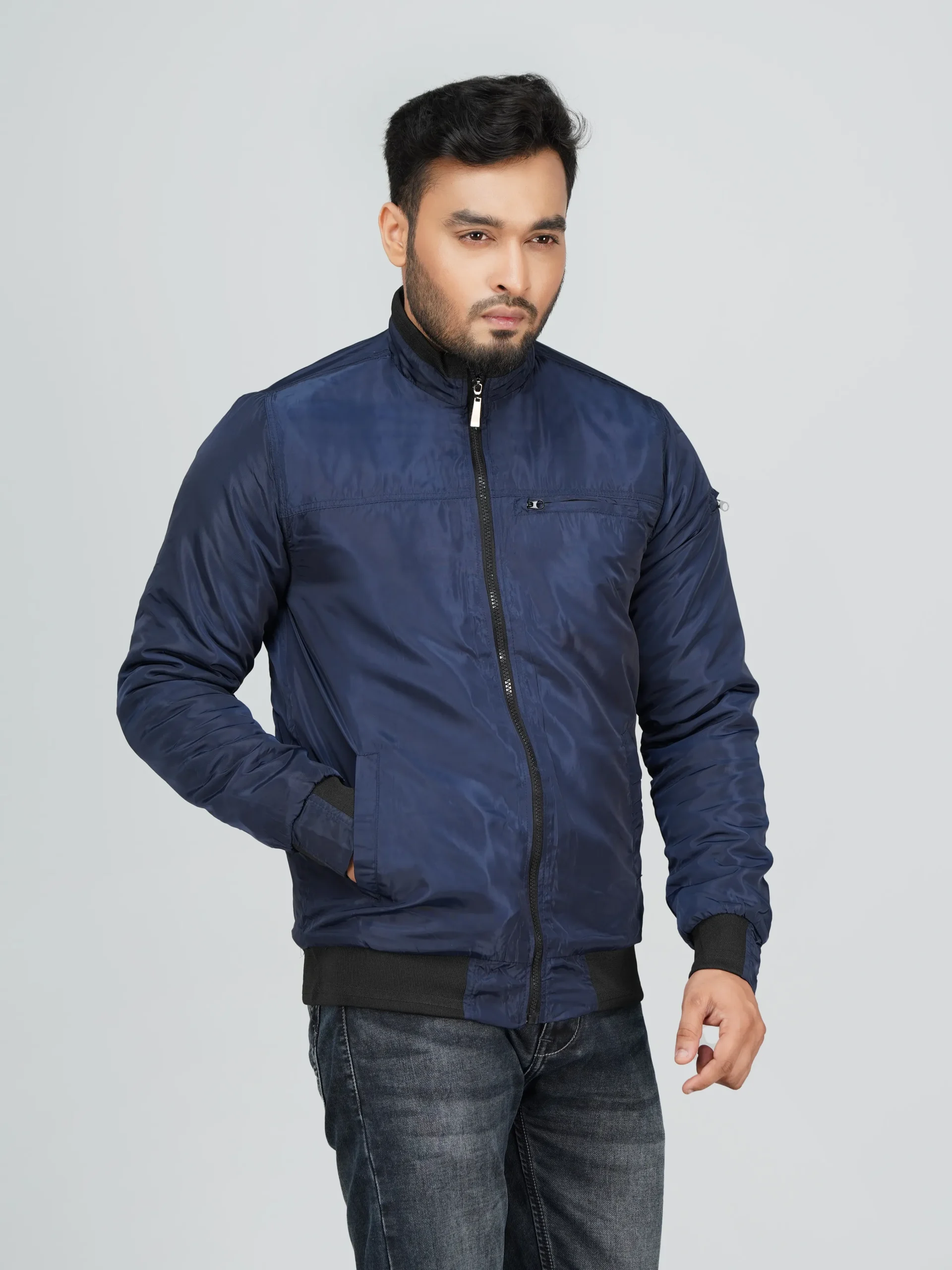 HP-630 Men's Premium Jacket- Navy Blue - Image 2